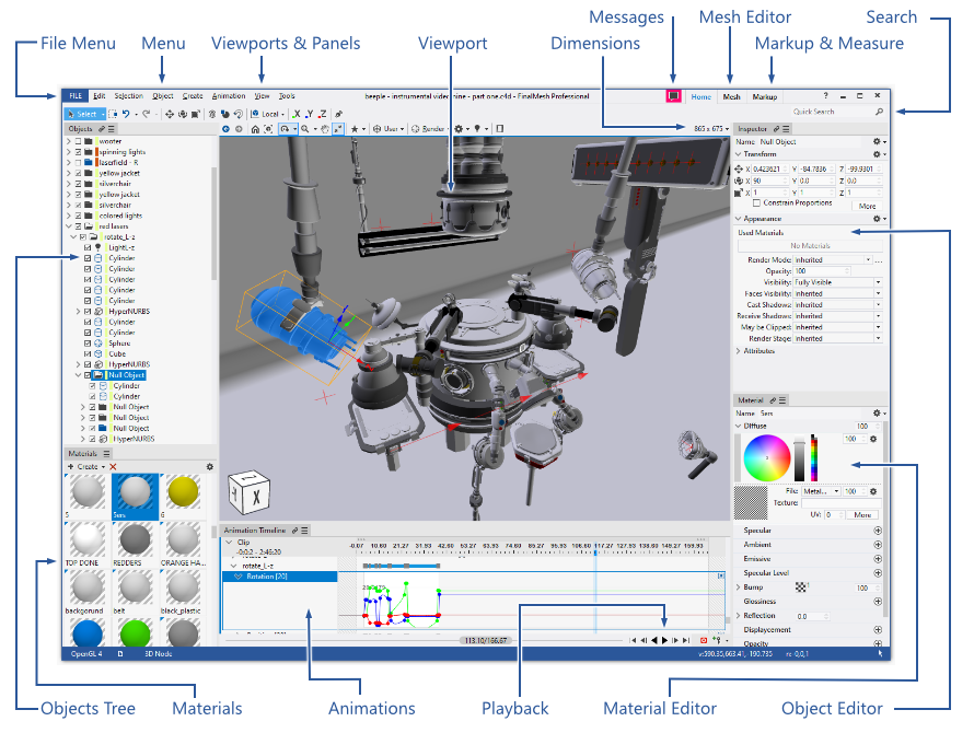 FinalMesh UI